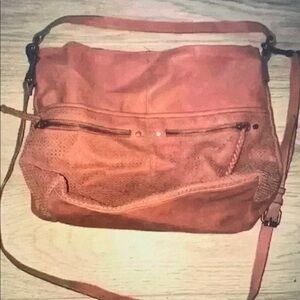 Sonoma Cognac Leather Crossbody Bag with Slouchy Design